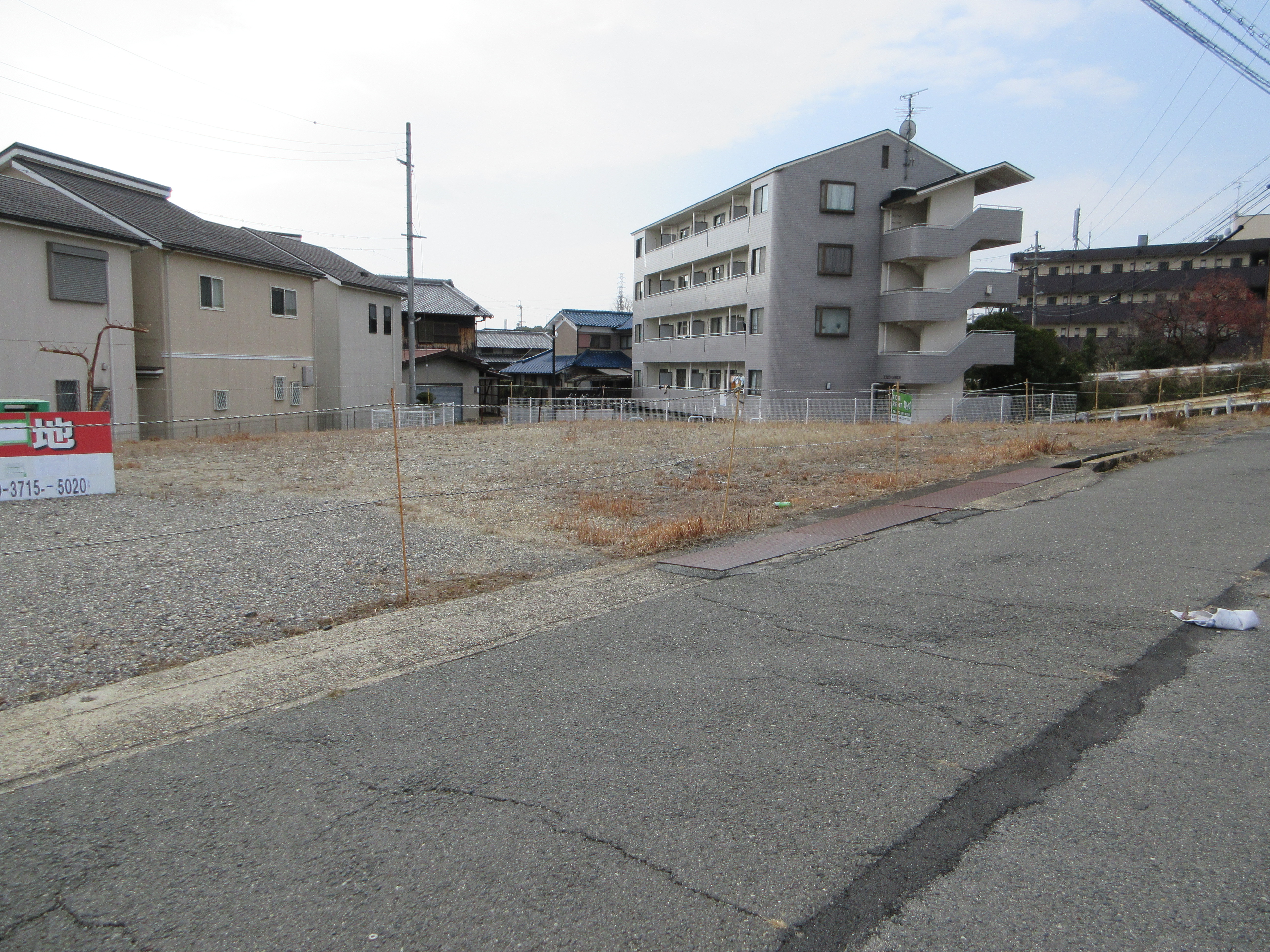 国道沿い　木津川市貸土地